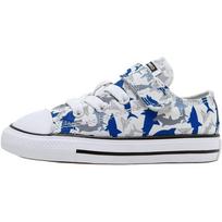 Converse Chuck Taylor All Star Patogūs universalūs žemi sportbačiai Kūdikio sportbačiai Balti Mėlyni Pilki 766892C 22