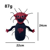 Kūrybinė juokinga siaubo lėlė, su animaciniais filmais susijęs pliušinis pliušinis žaislas, gimtadienio dovana kambario dekoravimui 24cm
