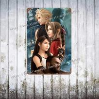 Final Fantasy Tactics The Lying Heart Poster Vintage Tin Metal Sign Decorative Plaque for Pub Bar Man Cave Club Wall Decoration 20x30cm（7.8x11.8inch）