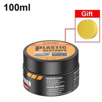 Car Plastic Restorer Crystal Clear Auto Interior Leather & Panel Renewal Wax Coating Agent Back To Black Gloss Car Wax Polish