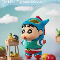 $% !!Crayon Shin-Chan Blind Box Costume Party Series Vinyl Doll Anime Action Figure Mystery Box Collection Model Toy Gift_@ blue