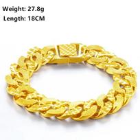 SAIYE Forever Not Fade 24K Gold Filled Jewelry Bracelets for Men Women Pulseira Feminina Bizuteria Joyas Wedding Fine Bracelets