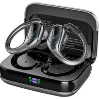 BX31 TWS belaidės ausinės su triukšmo slopinimu, žaidimų ausinės, Bluetooth 5.4, HIFI sportinės ausinės, muzikos ausinės, skirtos Android juoda