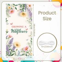 Wildflower Banner Purple Lavender Nature Backdrop Floral Display Fresh Natural Nature Display For Birthday Party Photo
