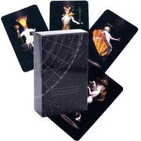 Tikrai Juodi Tarot Kortos 78 Kortų Rinkinys Būrimų Žaidimas Dovana Stalo Žaidimas Orakulai ir Būrimas
