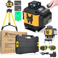 Kryžminis savaime išsilyginantis lazerinis lygis XTECH su stovu, 25 m
