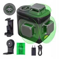 Lazerinis gulsčiukas 360° 3D su žaliu lazeriu
