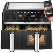 Karšto oro gruzdintuvė su dviem kameromis, 9 l, 2600 W, WiFi
