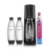 Sodos gaminimo aparatas SodaStream Terra juodas su 2 Fuse 1 l buteliais ir dujų balionėliu
