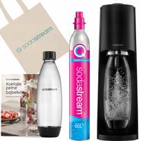 Gazuoto vandens aparatas SodaStream Terra su 1 buteliu ir dujų balionėliu, dovanojama kuprinė