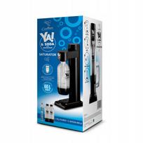 Gazuoto vandens aparatas Ya!&Soda Black su 2 buteliais ir CO2 kasete, iki 60 l vandens