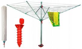 Sodo skalbinių džiovykla GARDEN DRYER Rotary 60 m su uždangalu ir įkalu