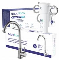 Po kriaukle montuojama vandens filtrų sistema AquaFloow su 28 cm virtuviniu maišytuvu