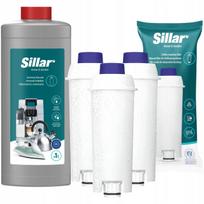 Nukalkinimo skystis kavos aparatui 1 l + 3 vandens filtrai Delonghi – Sillar