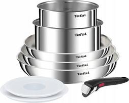 Puodų ir keptuvių rinkinys TEFAL Emotion, 8 dalių, nerūdijančio plieno, tinka indukcinei kaitlentei