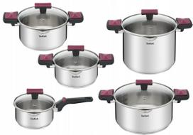 Puodų rinkinys Tefal Cook&Clip, nerūdijantis plienas, 10 dalių
