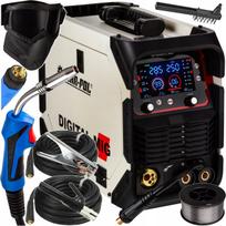 Suvirinimo aparatas ALUMINIUM/STEEL Synergy 250A, inverterinis MIG/MMA/TIG