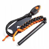 Išgyvenimo paracord apyrankė su švilpuku ir ugnies įžiebėju, 10 cm
