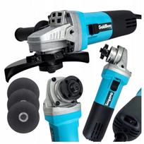Kampinis šlifuoklis DIAX 125 mm, 1800 W, su reguliuojamu kampu, 3 diskais