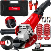 Kampinis šlifuoklio guminis diržas DIAX 125 mm, reguliuojamas, su 10 diskais