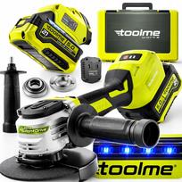Kampinis šlifuoklis TOOLME tm270, bešepetėlis, 5 Ah, tylus, belaidis