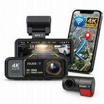 Vaizdo registratorius DRIVING RECORDER A8 4K UHD su ADAS, GPS, WiFi, 24 val. parkavimo režimu ir ACC