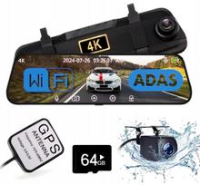 Automobilinė vaizdo kamera Sony 4K UHD su DVR, GPS, ADAS, BSD, veidrodiniu ekranu ir WiFi