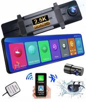 Vaizdo registratorius su trimis kameromis, veidrodiniu ekranu, GPS navigacija, Android ir Carplay