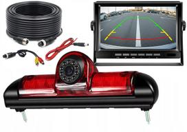 Galinio vaizdo kamera su monitoriumi Fiat Ducato, Peugeot Boxer, Citroën Jumper 2006–2022, HD, 170° platus kampas
