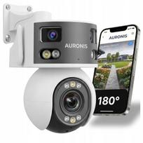 Lauko WiFi kamera, 180° panoraminė, su 3 objektyvais ir aliarmo funkcija