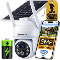 Lauko saulės energija maitinama WiFi IP kamera, 5 MP, su judesio jutikliu ir signalizacija