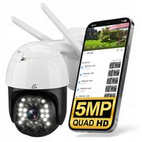Lauko WiFi IP sukiojama kamera 4X priartinimas 5MPx 2K su montavimo rinkiniu