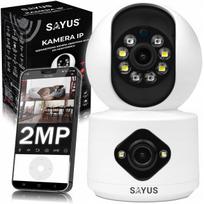 Vidaus IP WiFi sukamoji kamera su dviem objektyvais, kūdikių stebėjimui