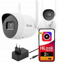 IP vaizdo kamera Hikvision HiLook IPC-B140HA-D/W, 4 MP, su mikrofonu, garsiakalbiu, IR iki 30 m