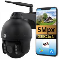 Belaidė WiFi IP kamera DVS, 5MP, su garsu, judesio ir žmogaus sekimu