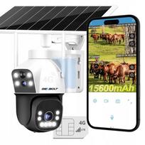 Lauko saulės IP stebėjimo kamera, 4G LTE SIM, GSM, dvigubo sukimo, išmanioji CCTV