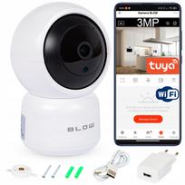 IP vaizdo kamera su Wi-Fi, 3MP Ultra HD, sukama, su garso funkcija, TUYA Smart, kūdikių stebėjimui