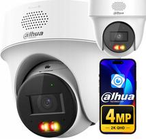 IP vaizdo kamera 4MP 2K+ DAHUA su FULL COLOR, LED, IR, mikrofonu, PoE ir garsiakalbiu