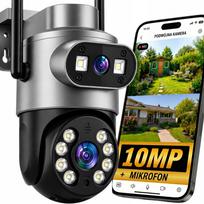 Lauko WiFi kamera su sukiojama galvute, 10MP, Ultra HD, sekimo funkcija, mikrofonas