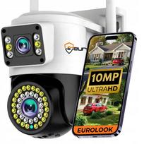 Lauko WiFi kamera su AI, pasukama, 10 MP, „Ultra HD“, su mikrofonu