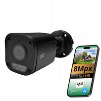 Lauko stebėjimo IP kamera 8MP 4K POE, juoda, DVS