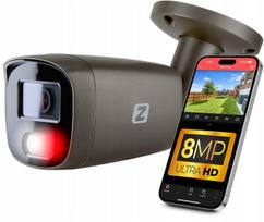 IP vaizdo stebėjimo kamera 8MP 4K, IR iki 30 m, PoE, garso funkcija, IP67