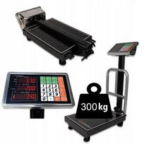 Elektroninės svarstyklės su LCD ekranu, 300 kg