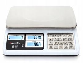 Elektroninės svarstyklės virtuvei ir sandėliavimui, 40 kg, 2 g tikslumas