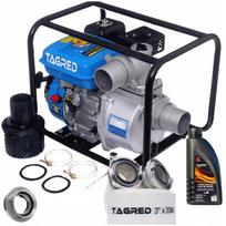 Dyzelinė vandens siurblys 3", 7,5 AG / 5500 W, 60000 l/val., su 3" 20 m žarna
