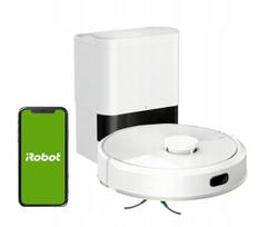 Grindų valymo robotas iRobot Roomba Combo 105 su savaiminio ištuštinimo stotele, baltas
