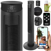 Stulpelis ventiliatorius EBERG FYN JONY su aromato funkcija, WiFi, LED ekranu, 10 m nuotoliniu valdymu