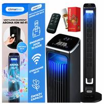 Stovinčio tipo ventiliatorius AROMA, tylus, su WiFi, jonizatoriumi ir kvapų funkcija