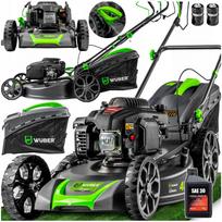 Benzininė vejapjovė LONCIN, 51 cm, 70 l, su mulčiavimo funkcija ir alyva