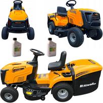 Sodo traktorius Riwall RLT92HRD, dyzelinis, su hidro pavaromis, vejapjovė